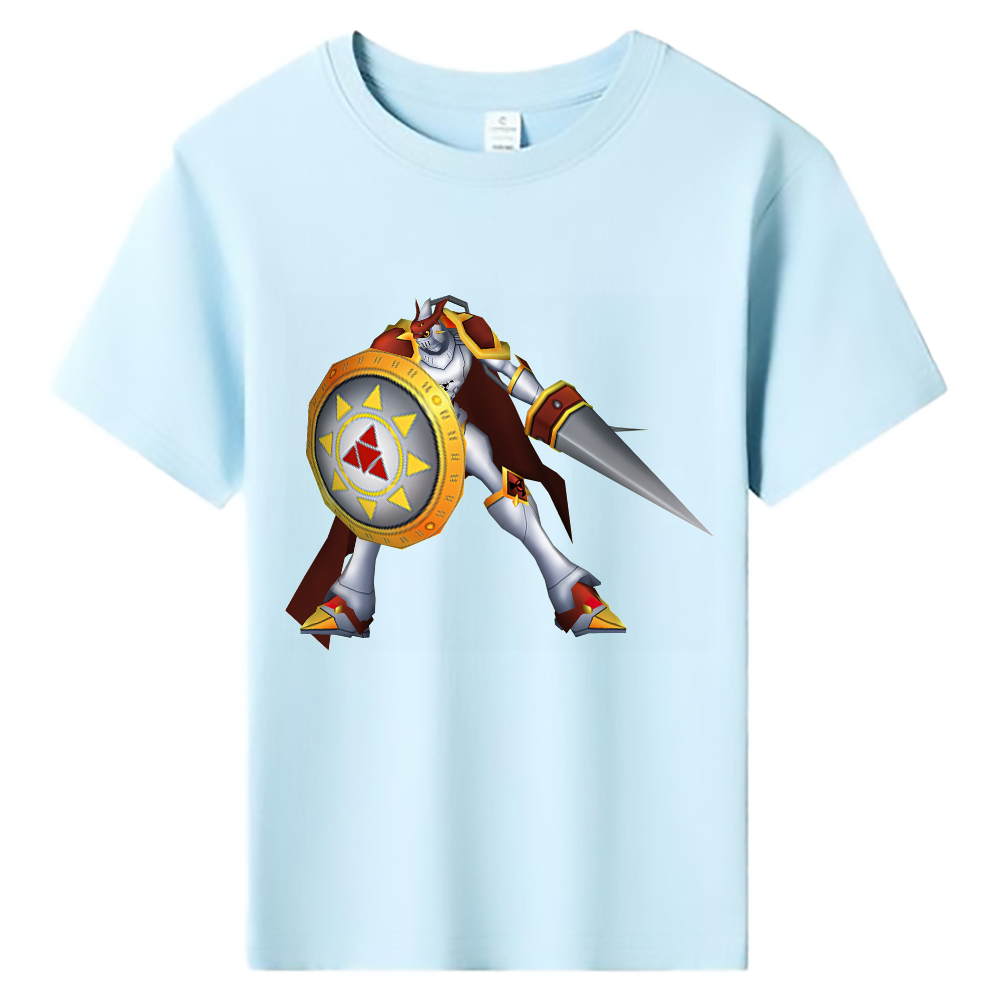 （画像用） Digimon デジタルモンスター/デジモン 綿100％キッズTシャツ（フロントプリント）